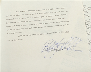Bobby Whitlock 1975 Lot of Contracts and Business Correspondence