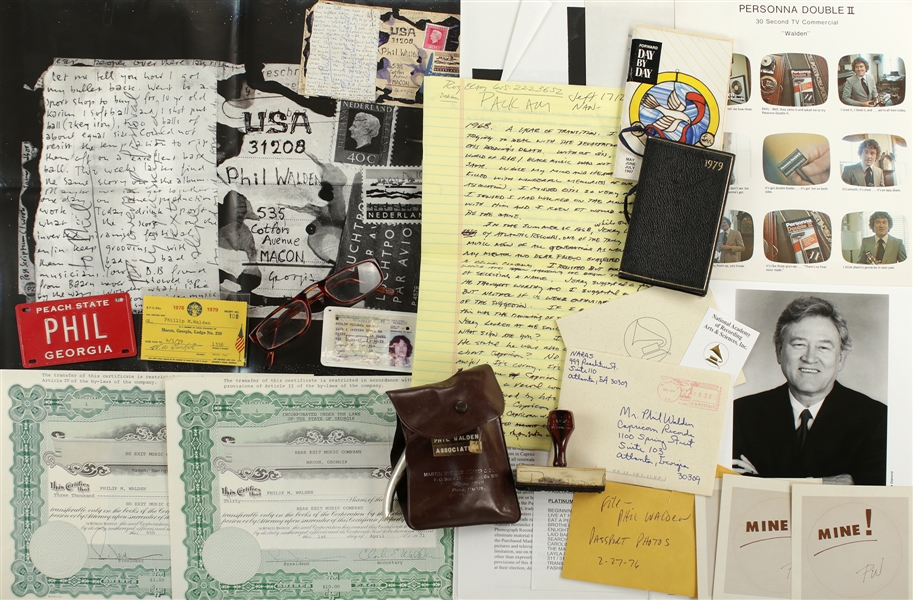 Phil Walden 1968-1998 Personal Effects & Memorabilia Lot