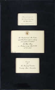 Jimmy & Rosslyn Carter 1977-1978 Official White House Invitations