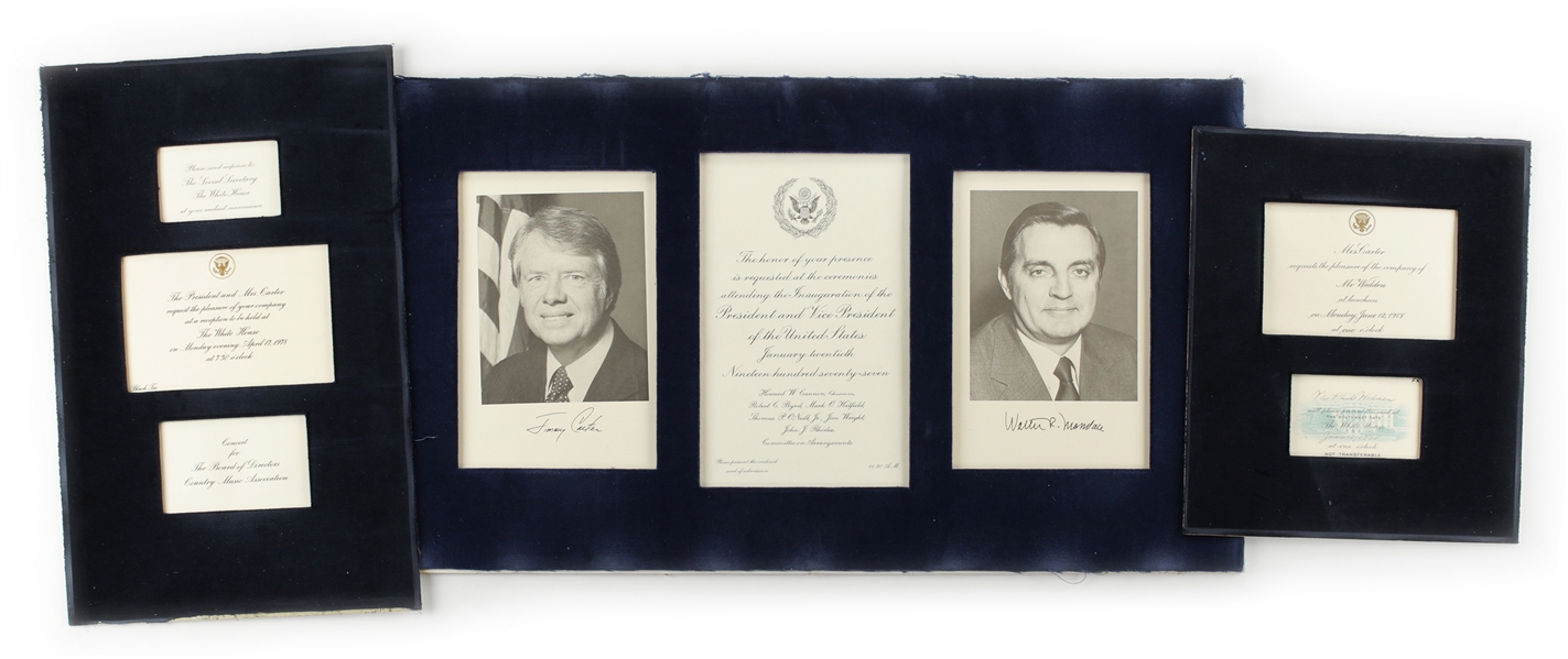 Jimmy & Rosslyn Carter 1977-1978 Official White House Invitations