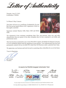 Bee Gees Signed Bee Gees Greatest Album w COA