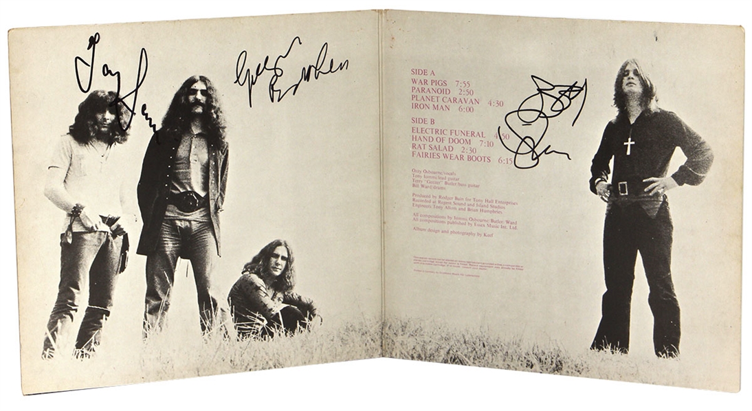 Black Sabbath (3) Signed “Paranoid” Album