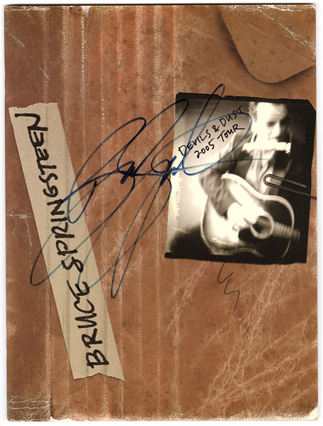 Bruce Springsteen Signed “Devil & Dust” 2005 Concert Tour Program w COA