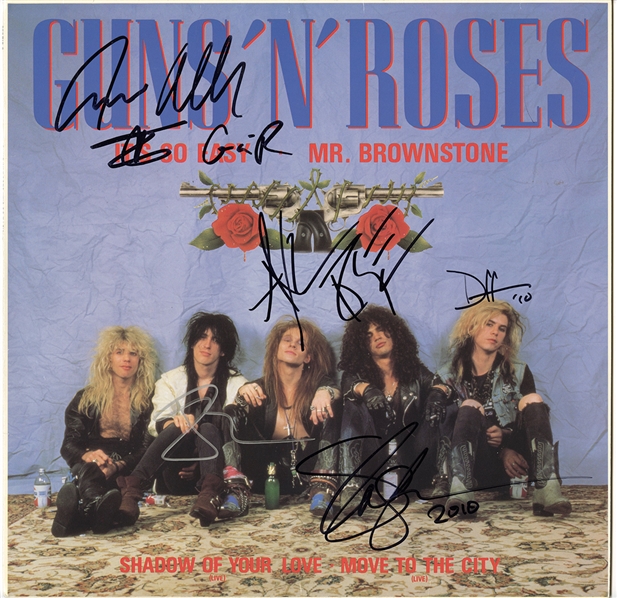 Guns N Roses 1987 Signed Debut Single “Its So Easy" w COA
