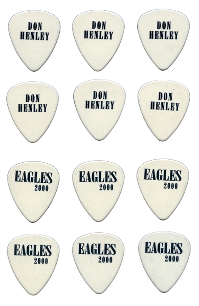 The Eagles 2000 Lot of 6 White Don Henley Guitar Picks