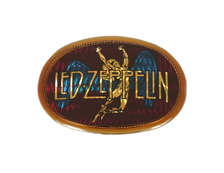 Led Zeppelin 1977 Original Swan Song Logo Pacifica Mfg Belt Buckle