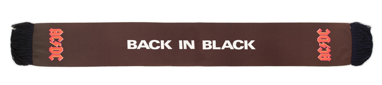 AC/DC 1980-1981 Back in Black Tour European Fan Scarf