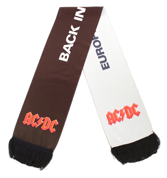 AC/DC 1980-1981 Back in Black Tour European Fan Scarf