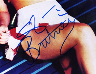 Britney Spears 2000 Autographed Color 8 x 10 Inch Publicity Photo