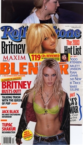 Britney Spears 2000 Autographed Color 8 x 10 Inch Publicity Photo