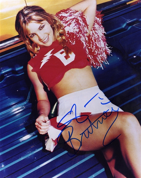 Britney Spears 2000 Autographed Color 8 x 10 Inch Publicity Photo