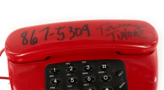 Tommy Tutone 1982 Autographed Red Phone