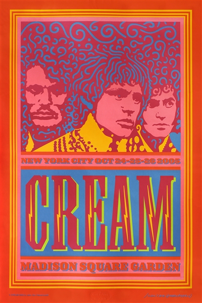 2005 Cream Reunion Madison Square Garden Concert Poster