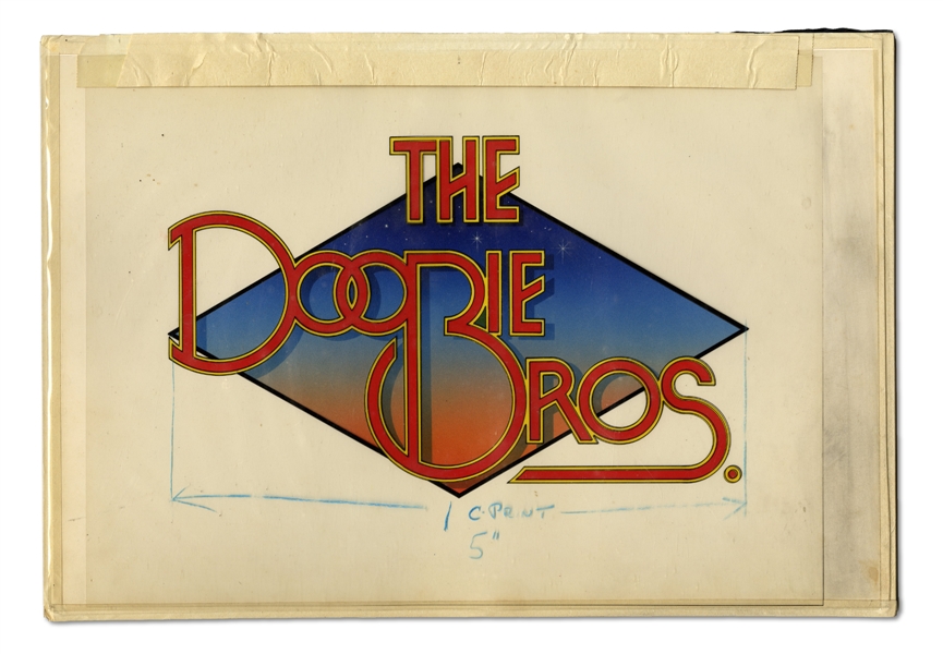 The Doobie Brothers Original Logo Artwork For Album - Also Used On 1982 “Farewell Tour” Concert T-Shirts