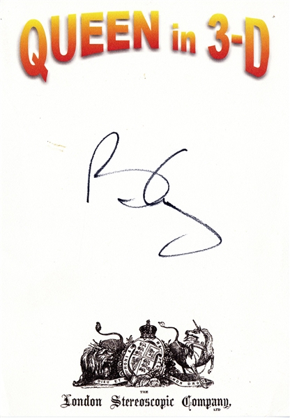 Brian May Signed Queen in 3-D Print