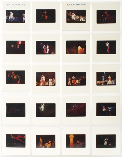 The Rolling Stones Circa 1970’s Incredible Group of 20 Color Negatives
