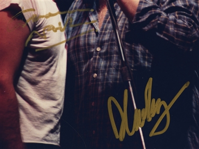 Crosby Stills Nash David Crosby Graham Nash Aug 2, 1985 Pittsburgh Civic Arena Signed Photo