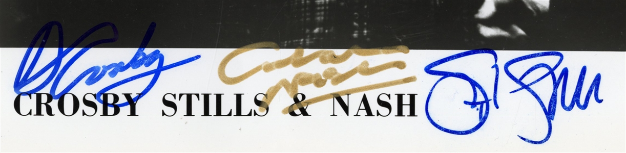Crosby Stills & Nash 1980s-1990s Band Signed Photo