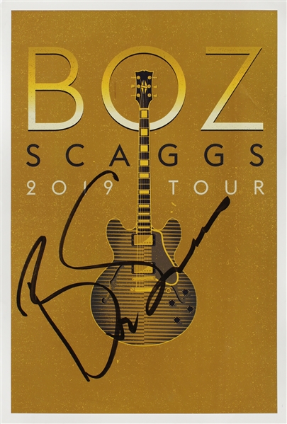 Boz Scaggs Signed 2019 Tour Concert Poster