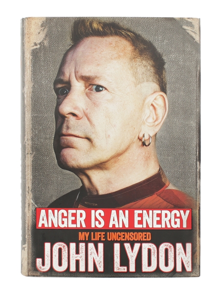The Sex Pistols PIL John Lydon Signed “Anger is an Energy My Life Uncensored” Book