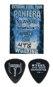 Pantera 2001 Reinventing the Steel Calgary Concert Shirt, Dimebag Pick & Pass Lot
