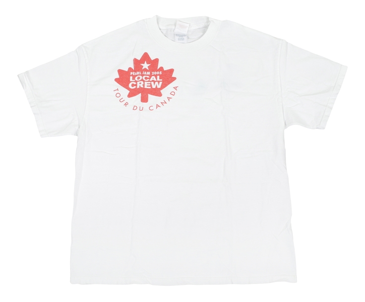 Pearl Jam 2005 Canadian Tour Local Crew Shirt