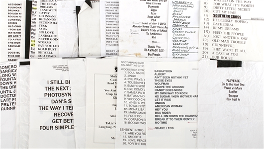 Rock / Pop 2001 – 2022 Lot of 116 Set Lists