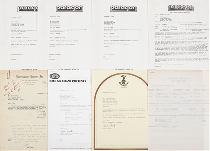 Blondie 1978 Concert Contracts, Correspondence & Accounting Lot-Paragon Agency