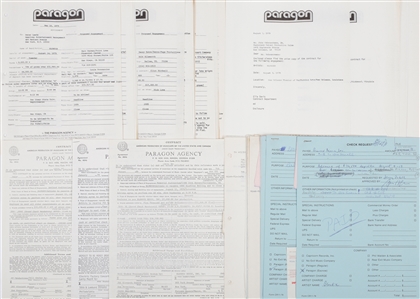 Blondie 1979 Concert Contracts, Correspondence & Accounting Lot-Paragon Agency