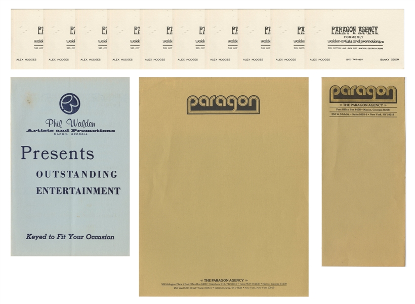 Paragon Agency 1970s Original Stationary, Envelope, Business Cards, Brochure