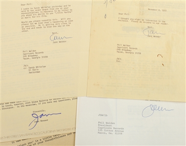Rolling Stone 1972-1976 Business Correspondence With Jann Wenner Signature