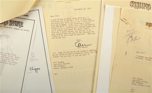 Rolling Stone 1972-1976 Business Correspondence With Jann Wenner Signature
