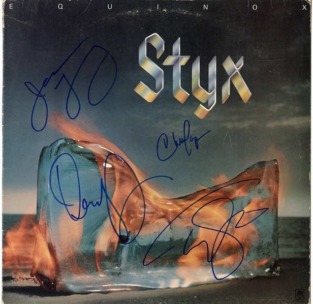 STYX Signed “Equinox” Album w COA