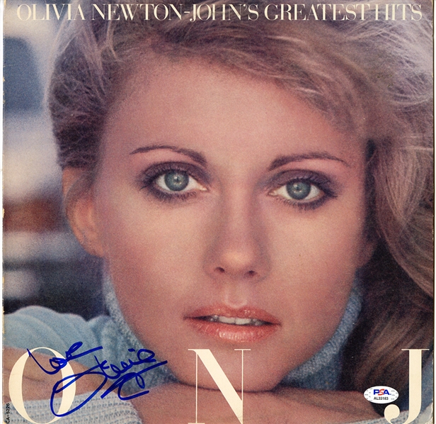 Olivia Newton-John Signed “Greatest Hits” Album w COA