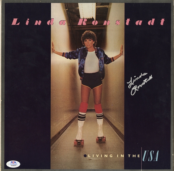 Linda Ronstadt Signed “Living in the USA” Album w COA