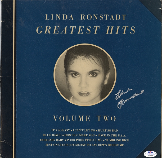 Linda Ronstadt Signed “Greatest Hits Volume II” Album w COA
