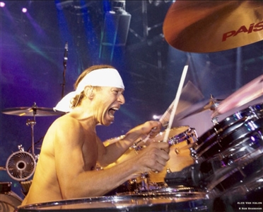 Van Halen Original Band Autographed Stage Used Paiste 2002 Series 17 Inch Crash Cymbal w COA