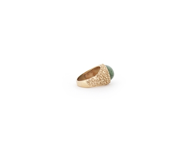 Elvis Presley 1977 Owned & Worn Jade & Gold Ring w/ Provenance