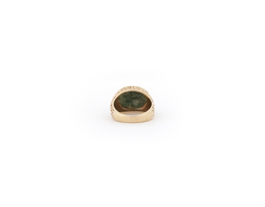 Elvis Presley 1977 Owned & Worn Jade & Gold Ring w/ Provenance