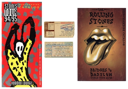 Rolling Stones 1962-98 Fully Band Autographed Collectors Lot w COA