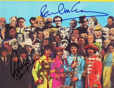 The Beatles 1967 Sgt. Pepper's Lonely Hearts Club Band LP *SLEEVE ONLY* Autographed by Paul & Ringo w COA