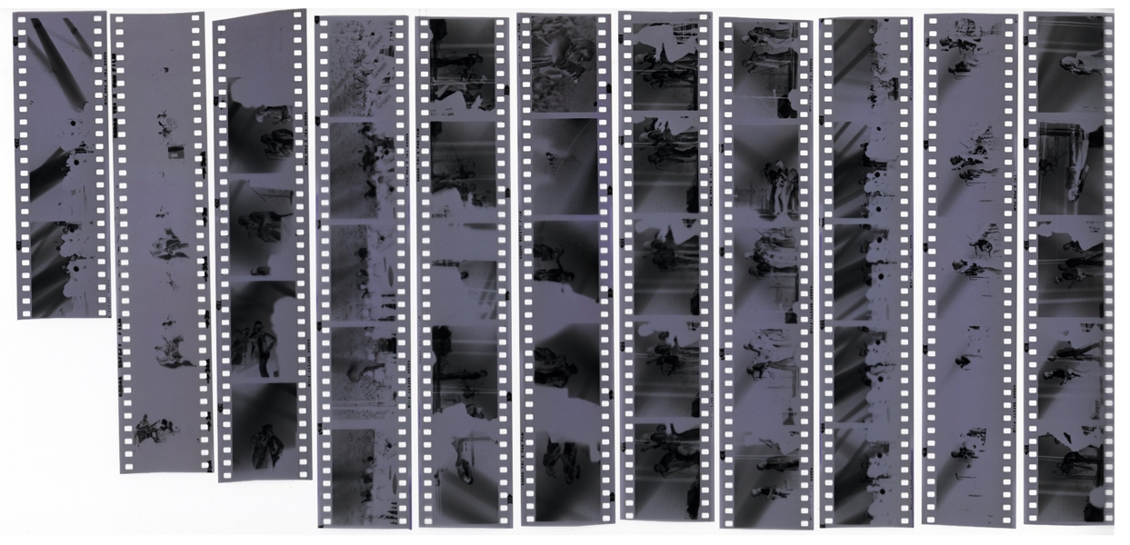The Rolling Stones 1972 Lot of 50 Black & White Frames From Montreal