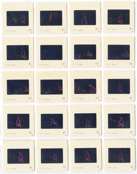 Paul McCartney & Wings 1970s Lot of 20 Color Positive Slides
