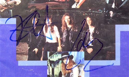 Metallica 1990 In Person - The Ultimate Fan Book Twice Autographed w COA