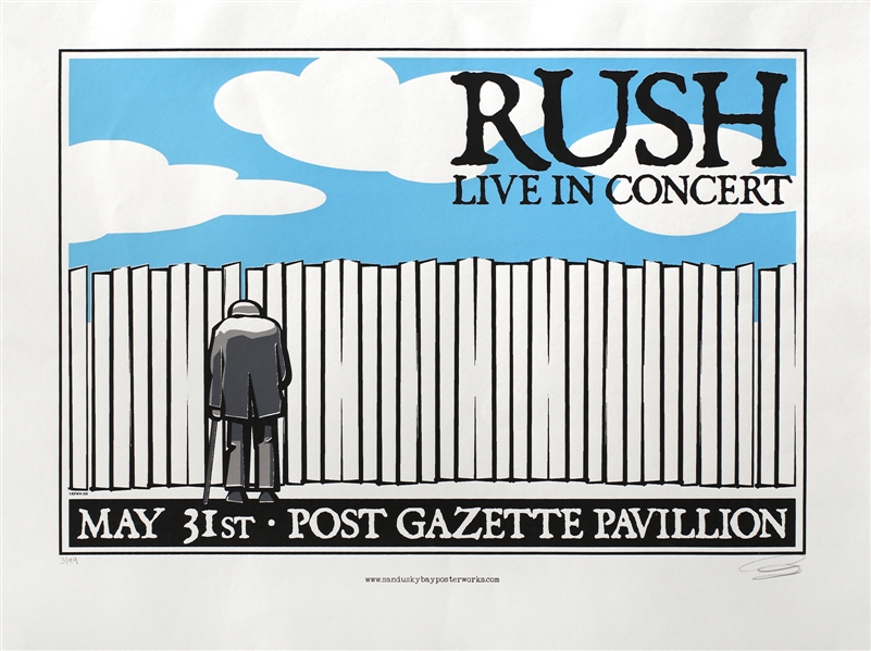 Rush 2004 R30 Pittsburgh Signed & Numbered Concert Poster