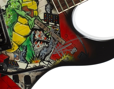 Van Halen 1988 Monsters Of Rock Autographed Extremely Rare Beretta Kramer Guitar w COA