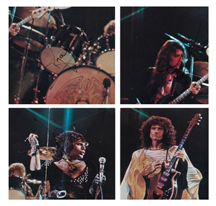 Queen 1975 Autographed and Framed A Night At The Opera Tour Program w COA