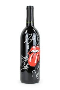 The Rolling Stones 1997 Autographed Limited First Edition Premium De-Alcoholized California Red Table UnWine w COA