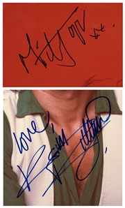 The Rolling Stones 1977 Autographed Keith & Mick Photograph By Ken Regan w COA