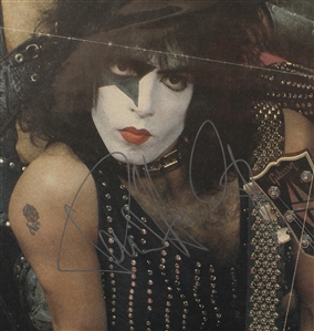 KISS 1980 - 1982 Autographed Poster With Eric Carr w COA